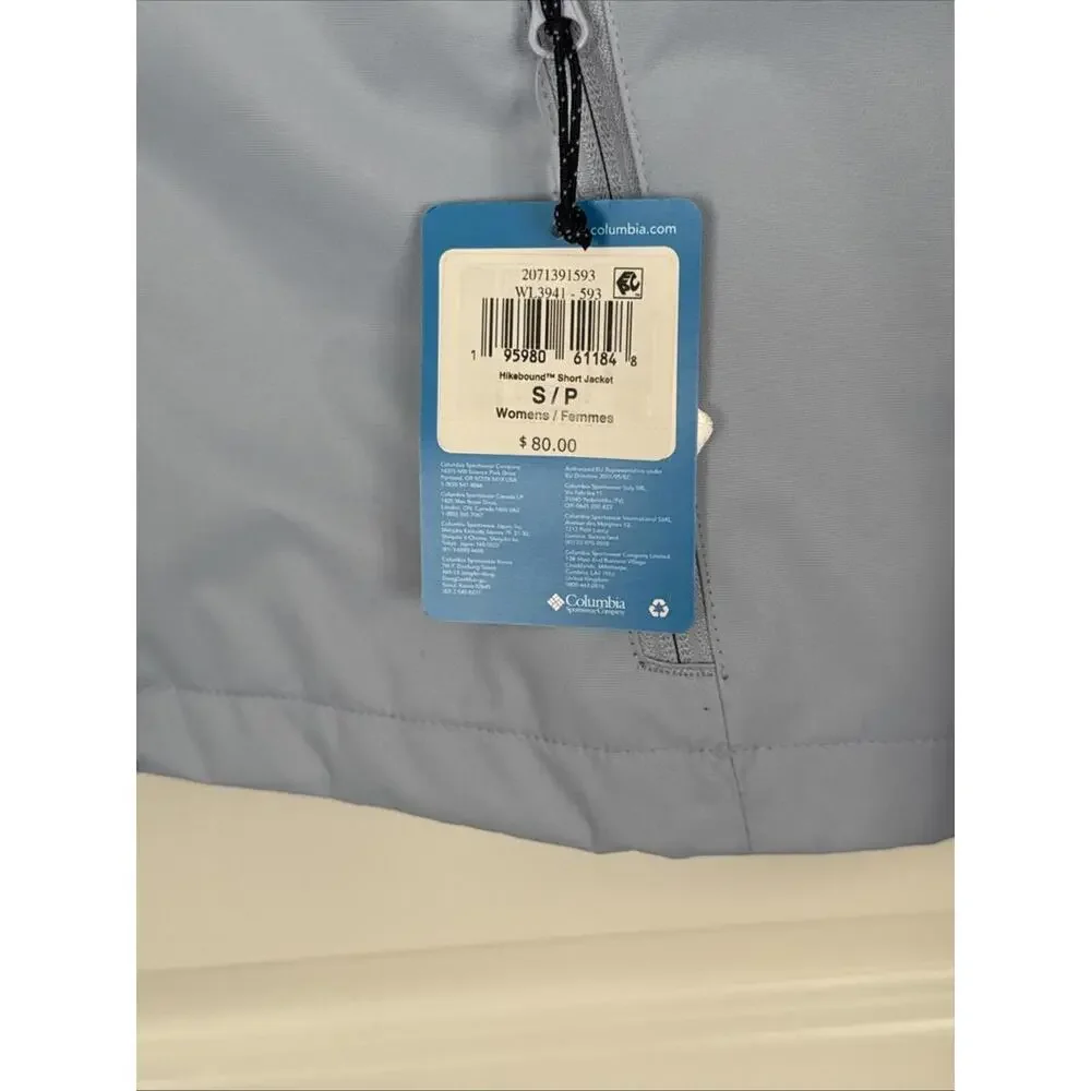 NWT Columbia Women's Hikebound Short Rain Jacket Purple Size Small Omni Tech - Picture 7 of 9